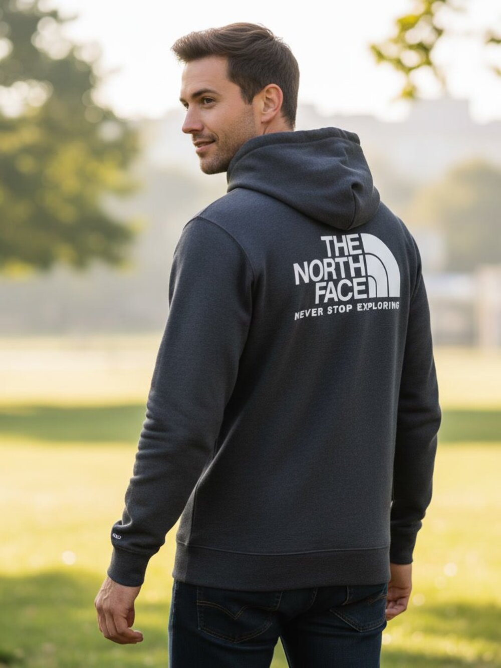 The North Face Gray Full Zip Hoodie XL